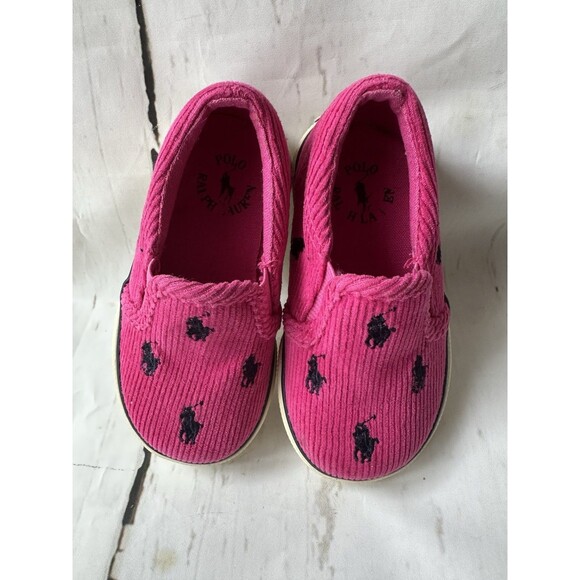 Childrens Polo Ralph Lauren Corduroy, Slip Ons Size 5 - Picture 1 of 6